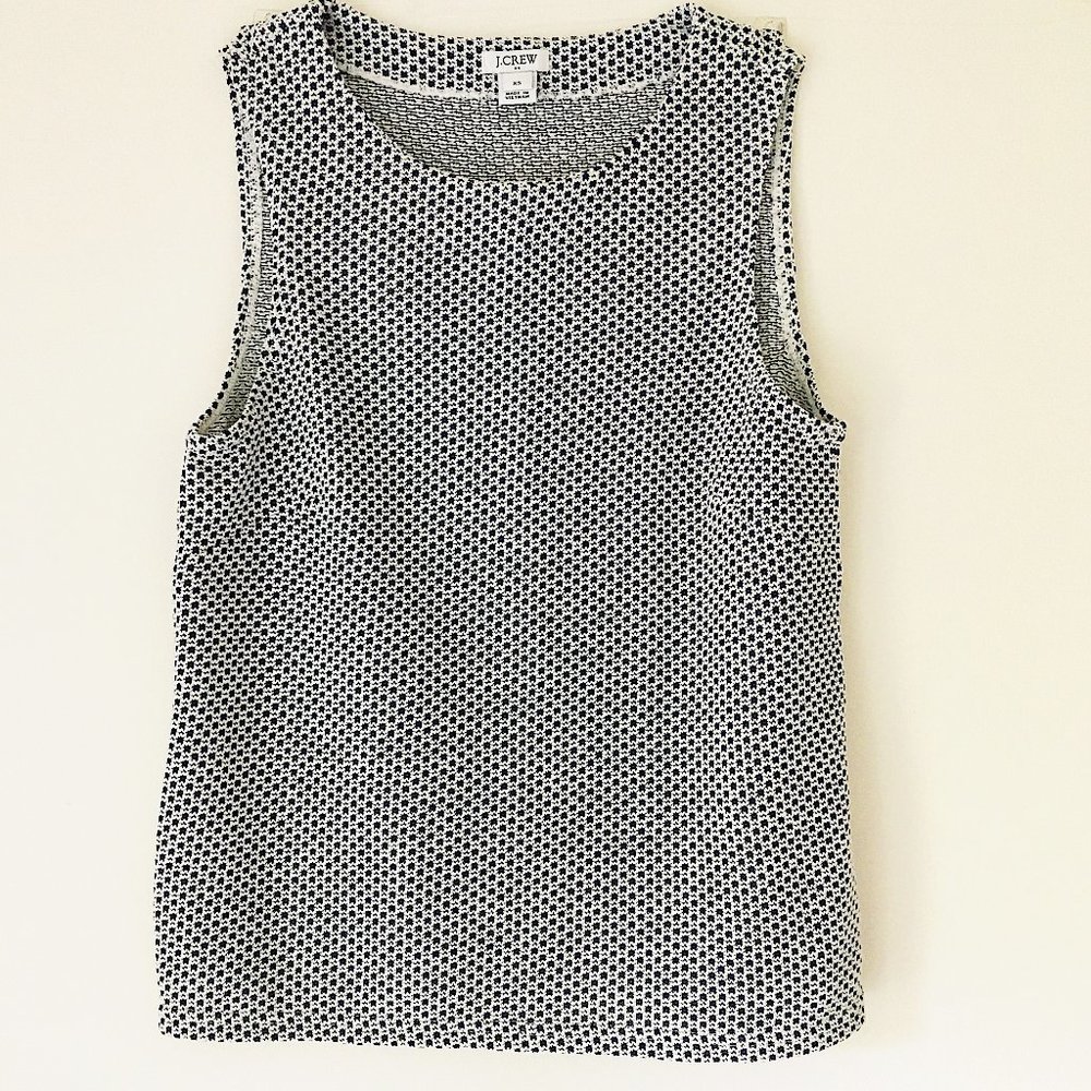NWOT J.Crew Jacquard Shell Fishnet Jacquard Size XS